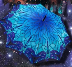 Soake Stained Glass Blue Umbrella