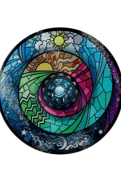 Grind Stained Glass Spectroscope Glass Chopping Board