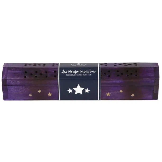 Something Different Star Wooden Bergamot Incense Box Set