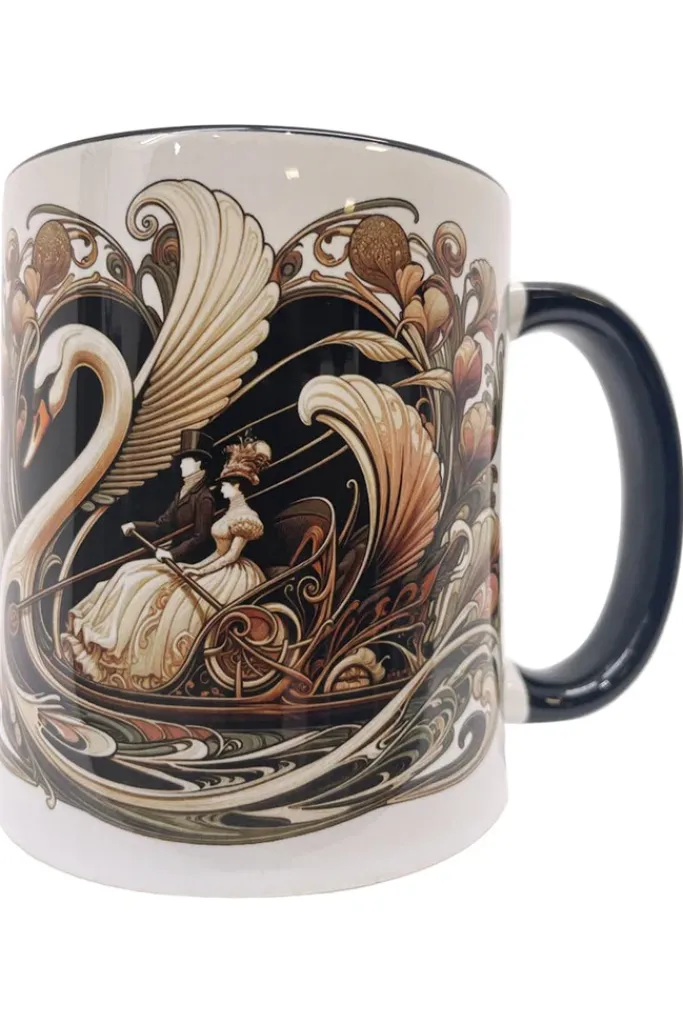 Oakhart Industries Steampunk Art Nouveau Pedalo Mug Art024