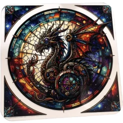 Oakhart Industries Steampunk Black Dragon Mug Art030