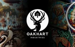 Oakhart Industries Steampunk Black Dragon Mug Art030