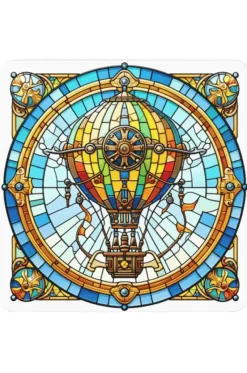 Oakhart Industries Steampunk Classic Hot Air Balloon Coaster Art034