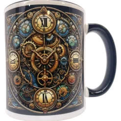 Oakhart Industries Steampunk Clock Mug Art027