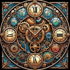 Oakhart Industries Steampunk Clock Mug Art027