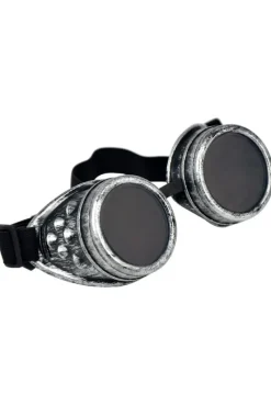 Steampunk Goggles Antique Silver
