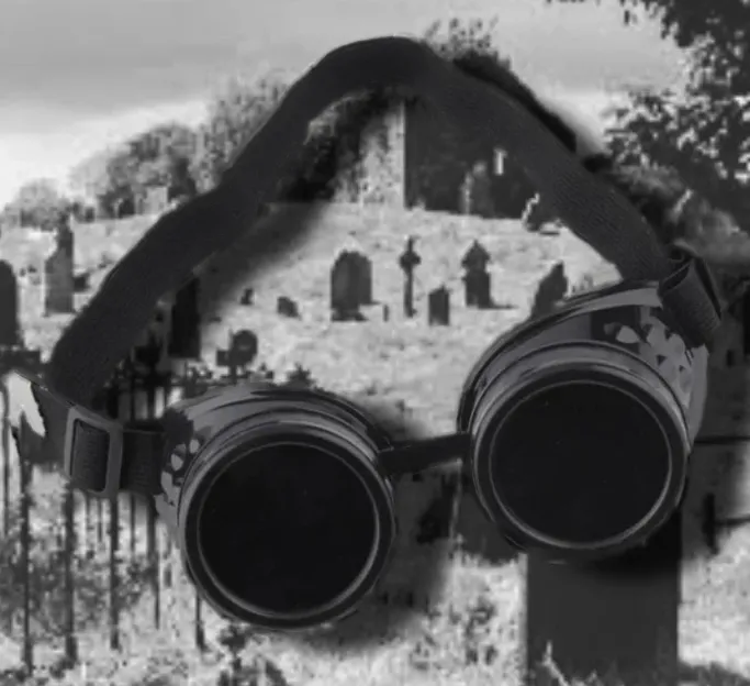 Steampunk Goggles Black