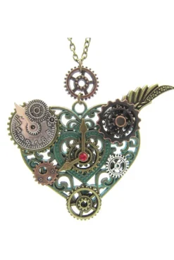 Gothic and Steampunk Jewellery Steampunk Heart Necklace
