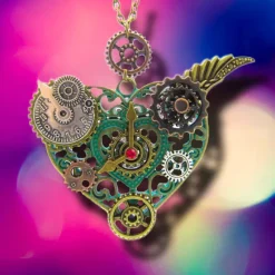 Gothic and Steampunk Jewellery Steampunk Heart Necklace