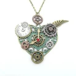 Gothic and Steampunk Jewellery Steampunk Heart Necklace