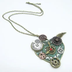 Gothic and Steampunk Jewellery Steampunk Heart Necklace