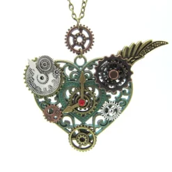 Gothic and Steampunk Jewellery Steampunk Heart Necklace
