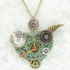 Gothic and Steampunk Jewellery Steampunk Heart Necklace