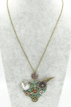 Gothic and Steampunk Jewellery Steampunk Heart Necklace