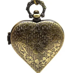 Pocketwatches Steampunk Heart Shaped Necklace Pocket Watch