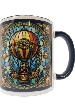 Oakhart Industries Steampunk Hot Air Balloon Mug Art026
