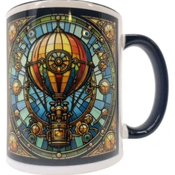 Oakhart Industries Steampunk Hot Air Balloon Mug Art026