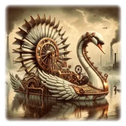 Oakhart Industries Steampunk Pedalo Mug Art16