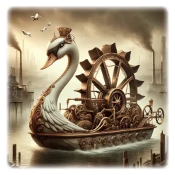 Oakhart Industries Steampunk Pedalo Mug Art15