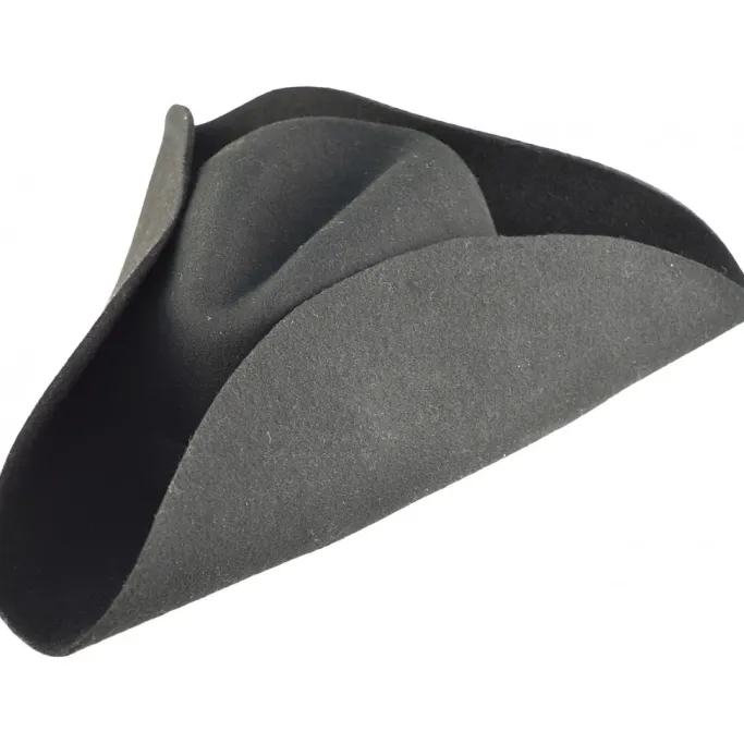 Euro Accessories Steampunk Pirate Felt Tricorn Hat
