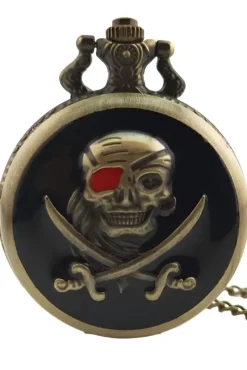 Pocketwatches Steampunk Pirate Pocket Watch Black