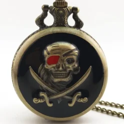 Pocketwatches Steampunk Pirate Pocket Watch Black
