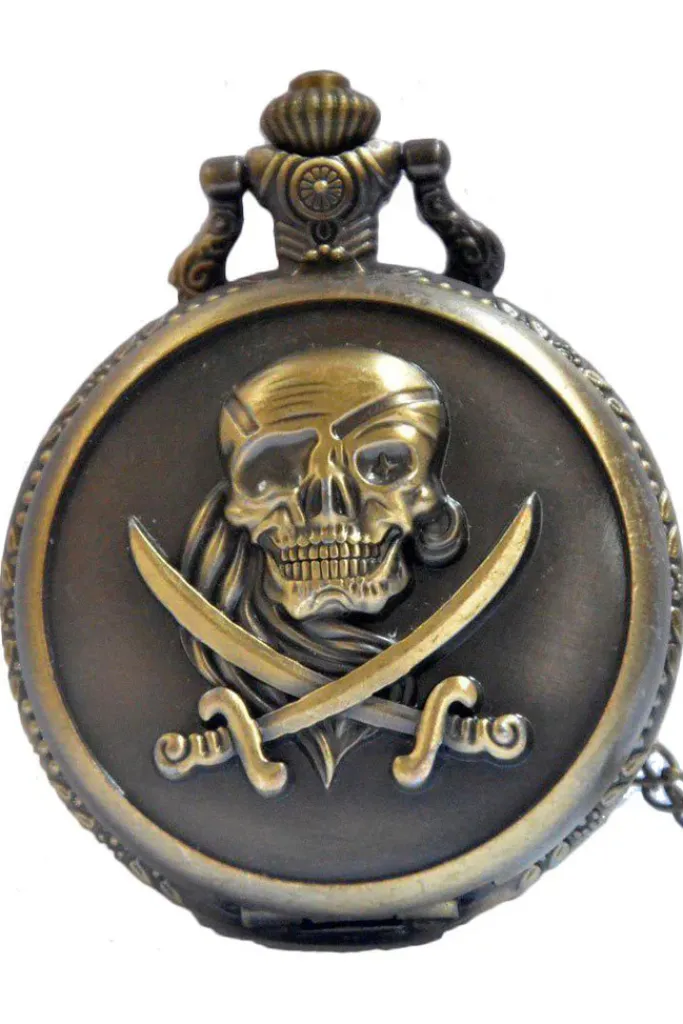 Pocketwatches Steampunk Pirate Pocket Watch Brass