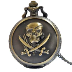 Pocketwatches Steampunk Pirate Pocket Watch Brass