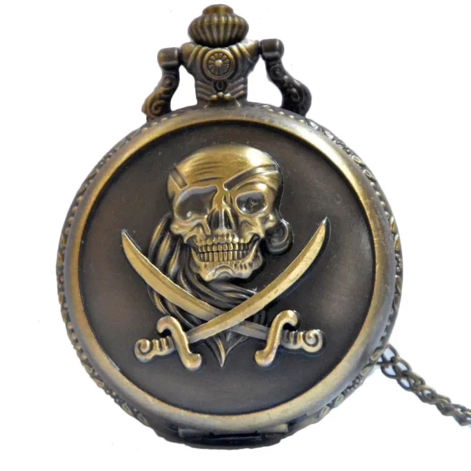Pocketwatches Steampunk Pirate Pocket Watch Brass