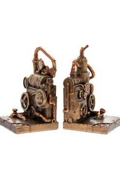 Steampunk Fantasy Steampunk Piston Power Bookends