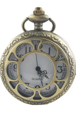 Pocketwatches Steampunk Pocket Watch Open Flower Design