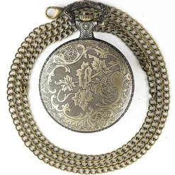 Pocketwatches Steampunk Pocket Watch Open Flower Design