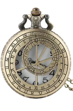 Pocketwatches Steampunk Pocket Watch with Astrolabe Zodiac Design