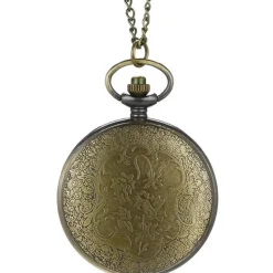 Pocketwatches Steampunk Pocket Watch with green Cabochon