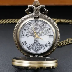 Pocketwatches Steampunk Pocket Watch with Tree of Life Design