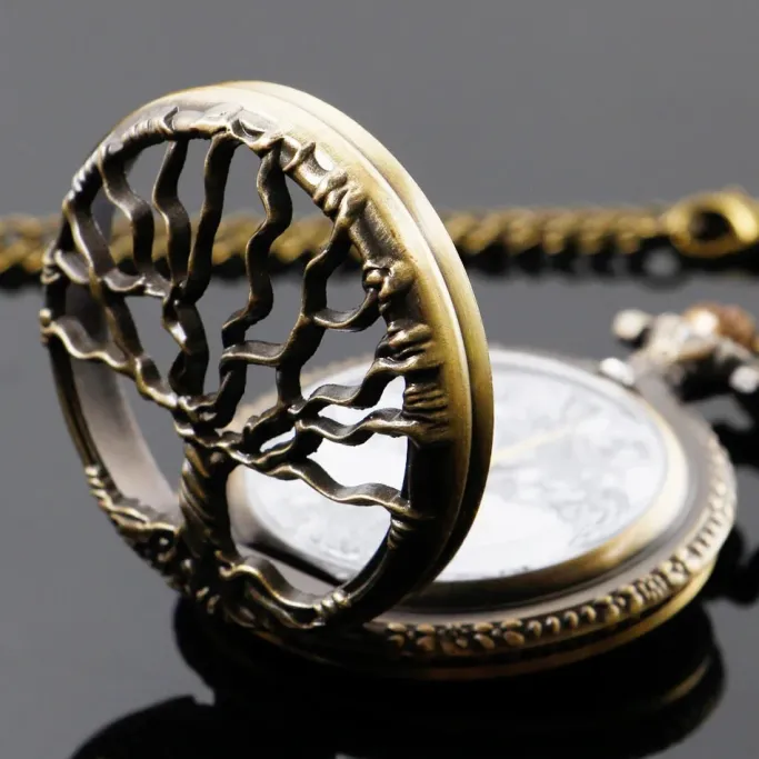 Pocketwatches Steampunk Pocket Watch with Tree of Life Design