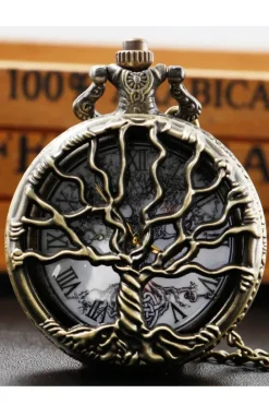 Pocketwatches Steampunk Pocket Watch with Tree of Life Design