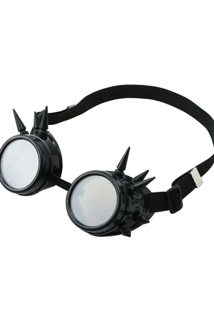 Steampunk Goggles Steampunk Spike Goggles Black