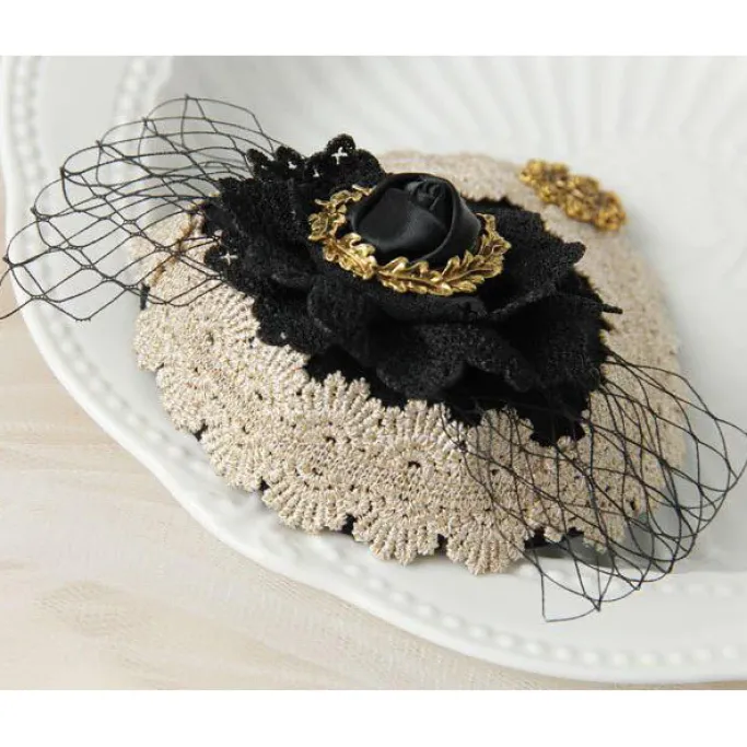 Gothic Hair Accessories Steampunk Teardrop Fascinator