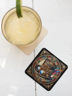 Oakhart Industries Steampunk Top Hat Coaster Art035
