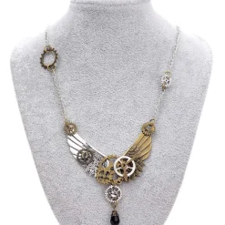 Gothic and Steampunk Jewellery Steampunk Wings Necklace