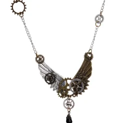 Gothic and Steampunk Jewellery Steampunk Wings Necklace