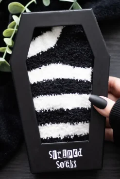 Something Different Striped Socks in Coffin Gift Box