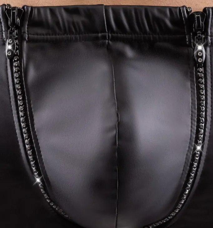 Svenjoyment Rhinestone Shorts Black