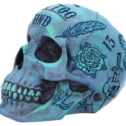 Nemesis Now Tattoo Fund Skull Blue