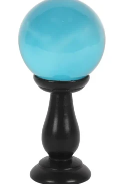 Something Different Teal Crystal Ball on Stand Small