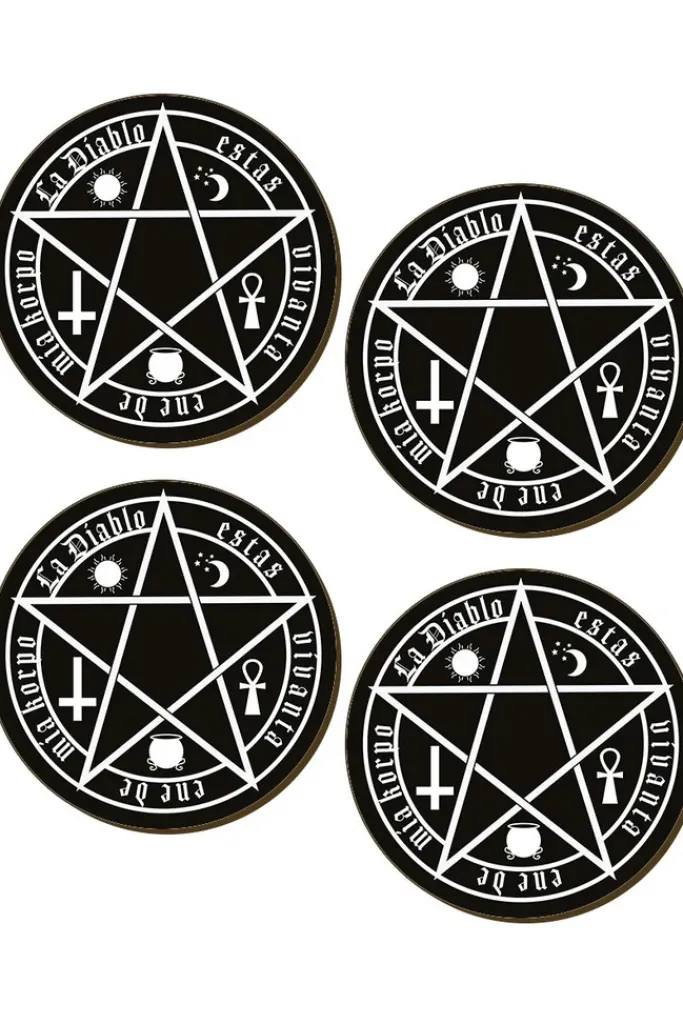 Grind The Devil Is Living In My Flesh Coaster Set