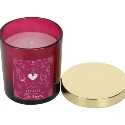 Something Different The Lovers Red Rose Tarot Candle