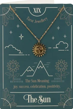 Something Different The Sun Tarot Necklace on Greeting Card