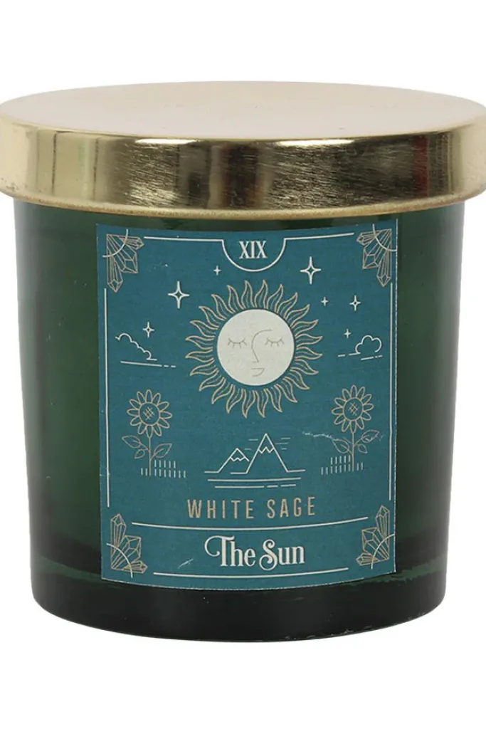 Something Different The Sun White Sage Tarot Candle